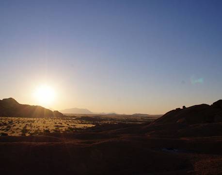 Solnedgang Spitzkoppe, Namibia africa tours