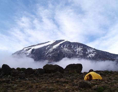 Billede af Kilimanjaro fra morgenstunden tanzania africa tours