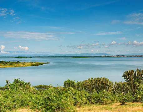 Udsigt over Kazinga channel i Uganda africa tours