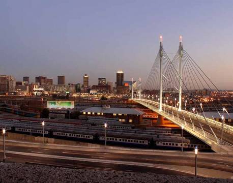 Nelson bridge i Johannesburg, Sydafrika africa tours